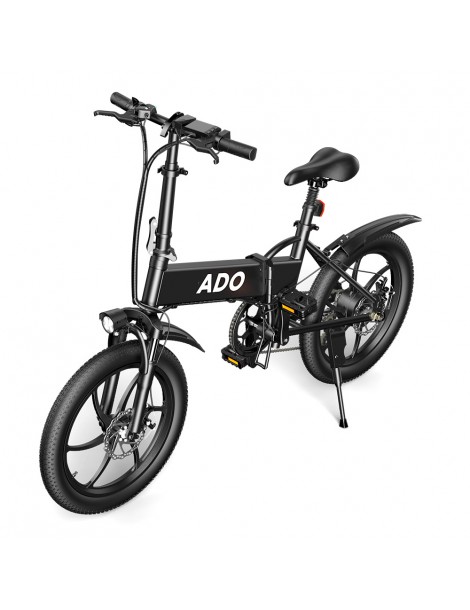 ADO A20+ 250W Bicicletta elettrica pieghevole Telaio 7 velocità Ingranaggi rimovibili Batteria agli ioni di litio 10 4 Ah - Nero Online