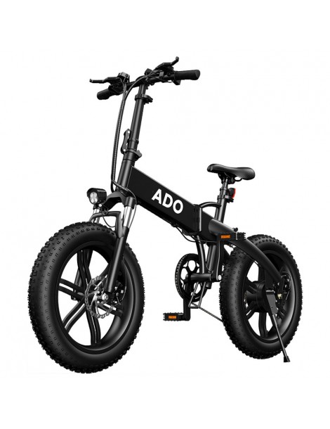 ADO A20F+ Bici Elettrica Pieghevole 250W Motore Mozzo senza Spazzole Batteria 36V 10.4Ah - Nero In Vendita