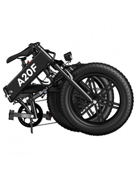 ADO A20F+ Bici Elettrica Pieghevole 250W Motore Mozzo senza Spazzole Batteria 36V 10.4Ah - Nero In Vendita