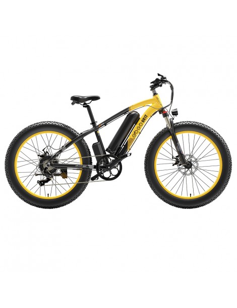 GOGOBEST GF600 26 Pollici Pneumatici Grassi Bicicletta Elettrica Pieghevole 1000W Motore 48V 13Ah Batteria - Nero Giallo Offerte