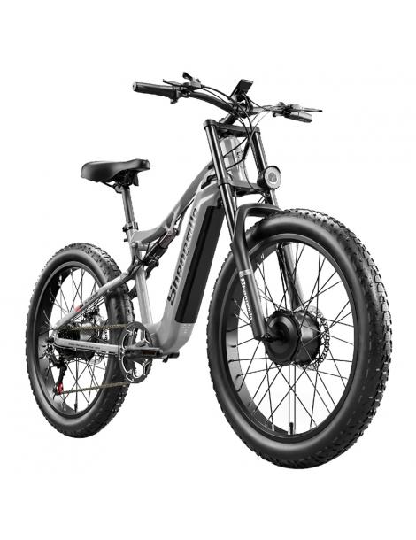 Shengmilo S600 Bicicletta elettrica motore 1000W*2 batteria 48V 17.5AH pneumatici 26 pollici velocità massima 50km/h 160N.M I Più Venduti