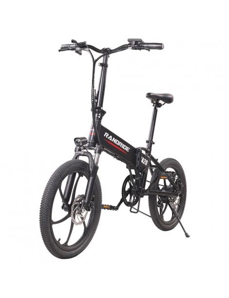 RANDRIDE YA20 Bici Elettrica Pieghevole 500W Motore 40km/h Velocità Massima 48V 12.8Ah Batteria 80-90 Autonomia Massima Vendite Flash