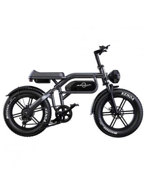 PHNHOLUN C8 Bicicletta elettrica motore da 1500W batteria da 48V 20Ah pneumatici grassi da 20*4.0 pollici Negozio