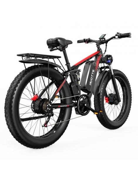 DUOTTS S26 26*4.0in Bici Elettrica Pneumatici 750W*2 Motore 50km/h Velocità Massima 48V 20Ah Samsung Batteria Italia