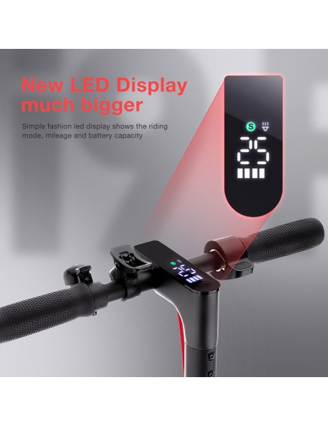 iScooter i9 Pro Scooter elettrico 8 5 pollici Pneumatico a nido d'ape 350W Motore 7 5Ah Batteria 30km/h Velocità massima Nero Vendita