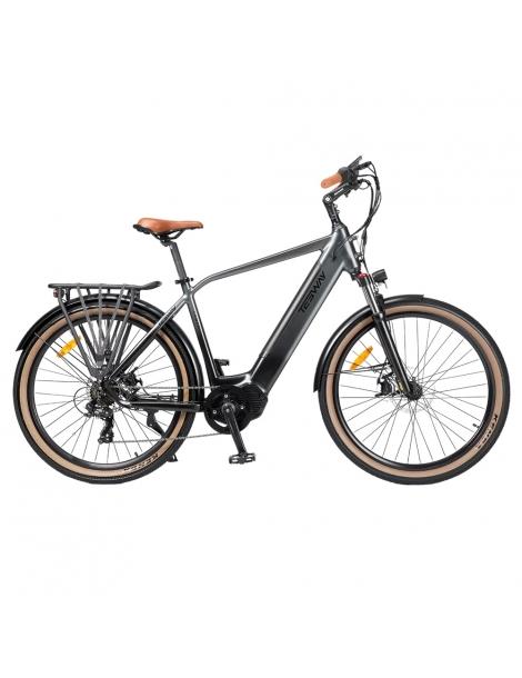 TESWAY COMET-M Bicicletta elettrica con motore centrale motore 500W batteria 48V 14Ah pneumatici 27 5*2 4 pollici - Grigio