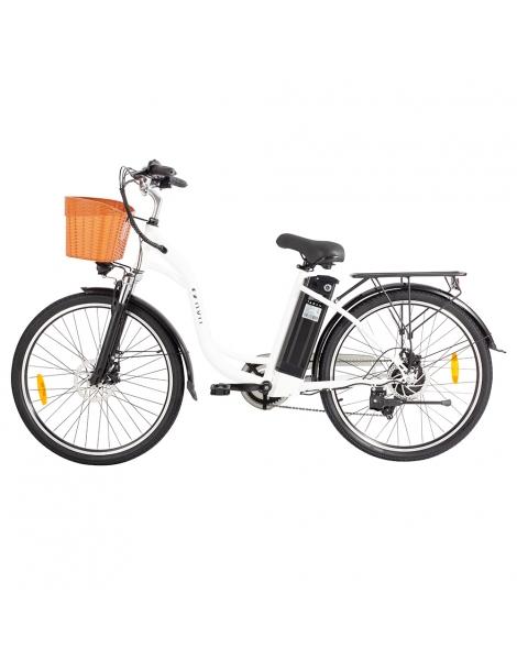 DYU C6 Bicicletta elettrica motore da 350W batteria da 12 5AH - Bianco Prezzo Ridotto