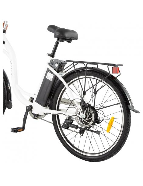 DYU C6 Bicicletta elettrica motore da 350W batteria da 12 5AH - Bianco Prezzo Ridotto
