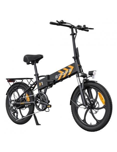 ENGWE P1 Bicicletta elettrica pieghevole pneumatico 20*3 pollici motore 250W batteria 36V 13Ah - Nero