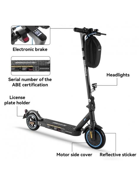 HONEYWHALE E9 con omologazione stradale (ABE) scooter elettrico pieghevole con motore da 350W batteria da 36V 7 5Ah Outlet