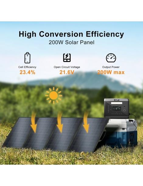 SolarPlay T200 Pannello solare potenza di uscita massima 200W alta efficienza di conversione 23 4% Saldi