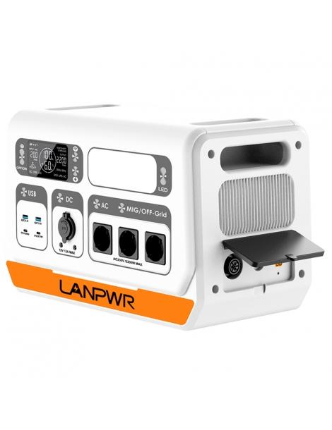 LANPWR 2200PRO 2200W Stazione di alimentazione portatile + 4x pannelli solari da 180W sistema solare da balcone In Saldo