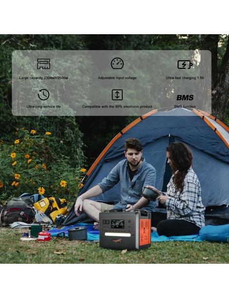SolarPlay Q2402M 2304Wh Stazione elettrica portatile + SolarPlay T200 200W Pannello solare 2025