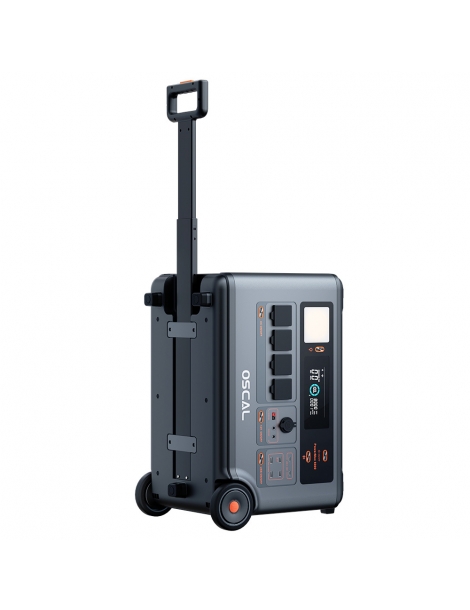 Oscal PowerMax6000 6000W Centrale Elettrica Portatile batteria LiFePO4 da 3600Wh a 57600Wh 14 uscite Italia