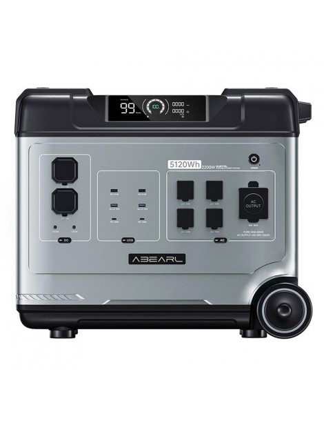 OUKITEL ABEARL P5000 Stazione di alimentazione portatile batteria LiFePO4 da 5120Wh uscita da 2200 W UPS da 2000 W Qualità