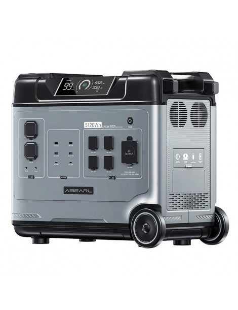 OUKITEL ABEARL P5000 Stazione di alimentazione portatile batteria LiFePO4 da 5120Wh uscita da 2200 W UPS da 2000 W Qualità