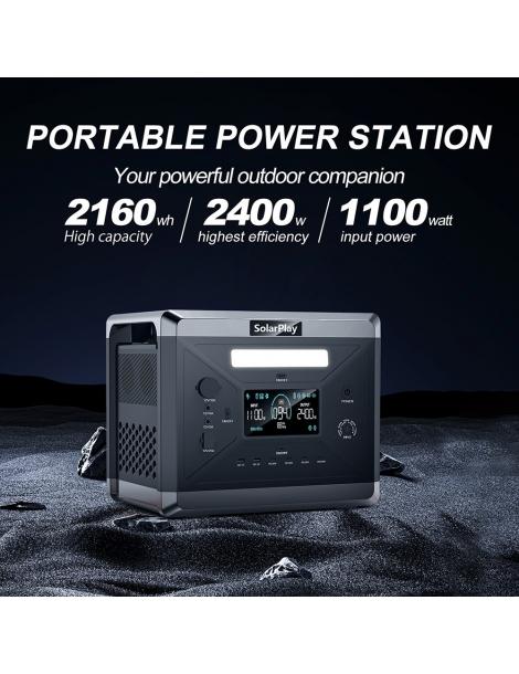 SolarPlay Q2501 Stazione elettrica portatile + SolarPlay T200 Pannello solare Promozione