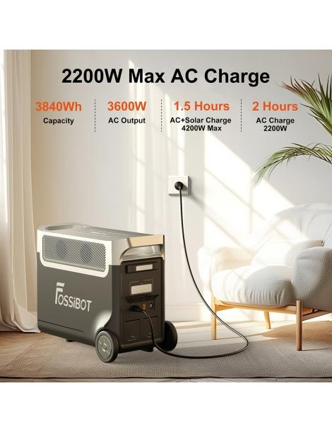 FOSSiBOT F3600 Pro + 2* FOSSiBOT FB3840 + 1* FOSSiBOT SP420 Kit Generatore Solare (11520Wh) Fino Al -60%