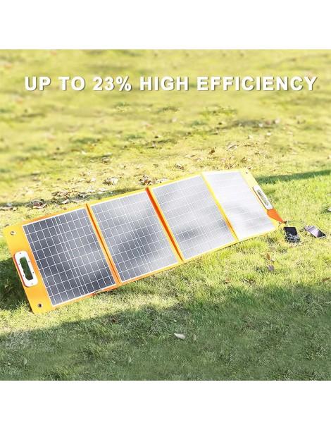 Flashfish TSP 18V/100W Pannello Solare Pieghevole Caricatore Solare Portatile con Uscita DC/USB Presa