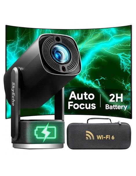 SkyEcho FreeONE Pro Proiettore portatile 350 ANSI Lumen risoluzione nativa 720P supporto gimbal a 270° Presa