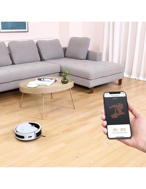ILIFE V9e Aspirapolvere Robot Aspirazione Massima di 4000Pa Connessione Wi-Fi Grande Pattumiera da 700ml - EU Negozio