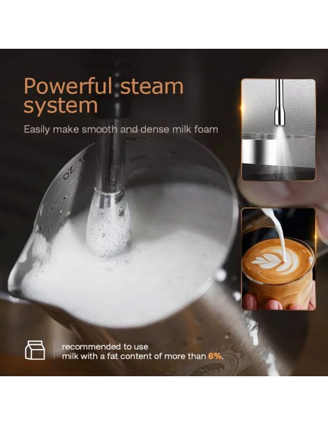 HiBREW H10 1050W macchina da caffè semi-automatica a 20 bar macchina per caffè espresso a cialde e macinato ESE capacità 1 5L In Saldo