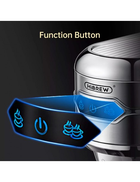 HiBREW H11 1450W Coffee Maker with Latte Cup 19 Bar Semi Auto Espresso Machine Qualità Garantita