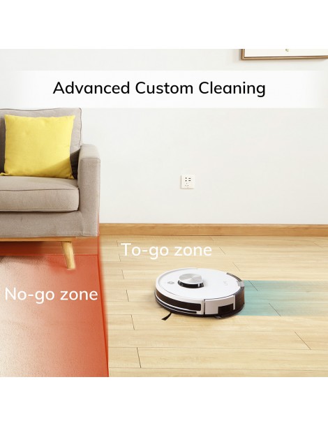 ILIFE L100 Robot Aspirapolvere 2000Pa Aspirazione LDS Navigazione Laser Mop APP Control 450ml Serbatoio Polvere Tappeto Boost Affare Del Giorno