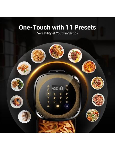 Ultenic K10 Friggitrice ad aria senza olio APP e controllo vocale 5L Forno elettrico caldo senza olio Cuocitore intelligente Economico
