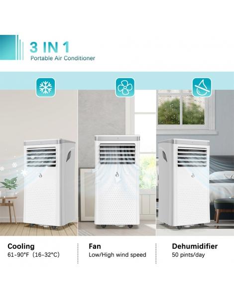 LUKO A011D1-7K 3 in 1 condizionatore d'aria portatile deumidificatore 7000BTU capacità di raffreddamento Hotsell