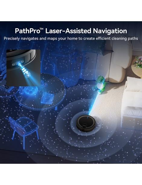 Proscenic X1S Aspirapolvere robot aspirazione 3000Pa Navigazione laser PathPro- Nero Vendita Economica