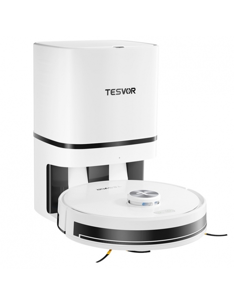 Tesvor S7 Pro AES Robot Aspirapolvere con Stazione di Svuotamento Automatico Funzione Mopping Aspirazione 6000Pa - Bianco In Saldo