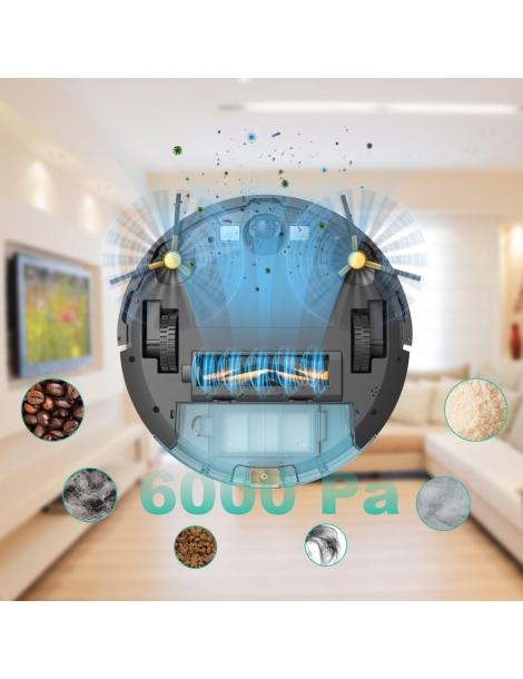 Tesvor M2 Robot Aspirapolvere con Funzione Mop Aspirazione 6000Pa Nuova