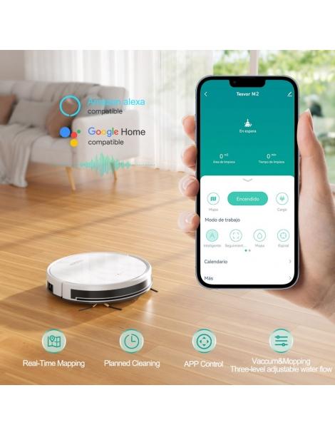 Tesvor M2 Robot Aspirapolvere con Funzione Mop Aspirazione 6000Pa Nuova