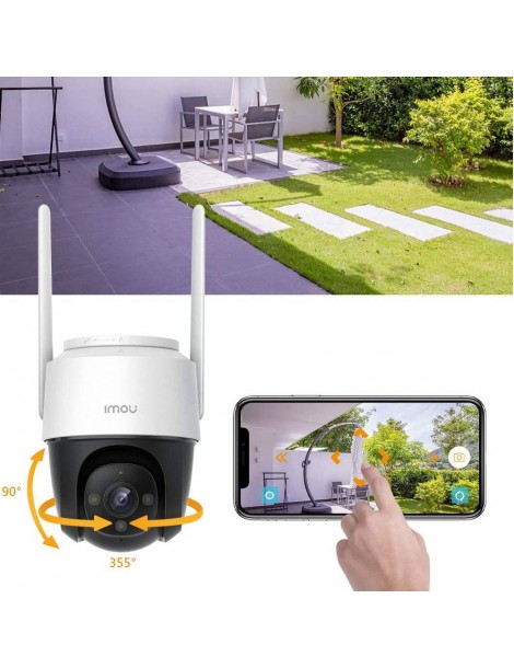 IMOU Cruiser Telecamera di sicurezza per esterni sirena da 110 dB visione notturna a colori telecamera panoramica 1080P IP66 2025