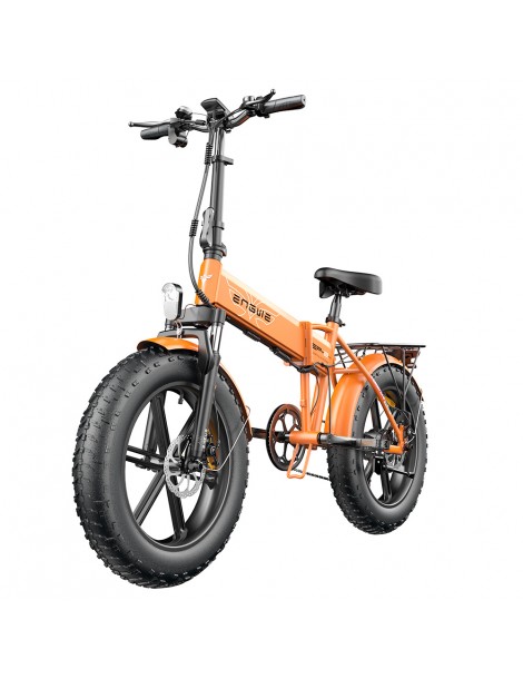 ENGWE EP-2 Pro 20 Pollici Bicicletta Elettrica Pieghevole con Pneumatici Grassi 750W Motore 48V 13Ah LG 2022 Versione –Arancia Vendita