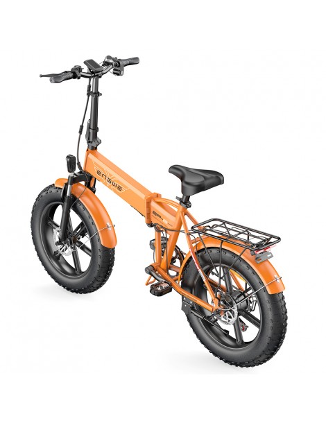 ENGWE EP-2 Pro 20 Pollici Bicicletta Elettrica Pieghevole con Pneumatici Grassi 750W Motore 48V 13Ah LG 2022 Versione –Arancia Vendita