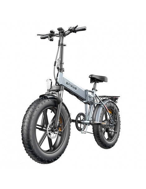 ENGWE EP-2 Pro 20 Pollici Bicicletta Elettrica Pieghevole con Pneumatici Grassi 750W Motore 48V 13Ah LG 2022 Versione–Grigio Promozione