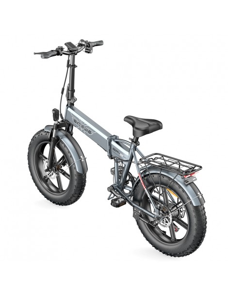 ENGWE EP-2 Pro 20 Pollici Bicicletta Elettrica Pieghevole con Pneumatici Grassi 750W Motore 48V 13Ah LG 2022 Versione–Grigio Promozione
