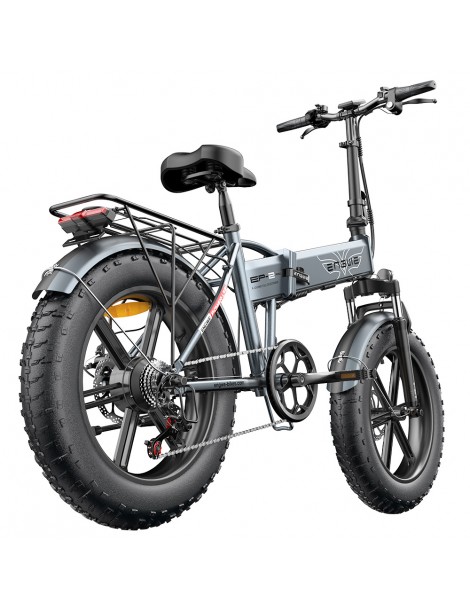 ENGWE EP-2 Pro 20 Pollici Bicicletta Elettrica Pieghevole con Pneumatici Grassi 750W Motore 48V 13Ah LG 2022 Versione–Grigio Promozione