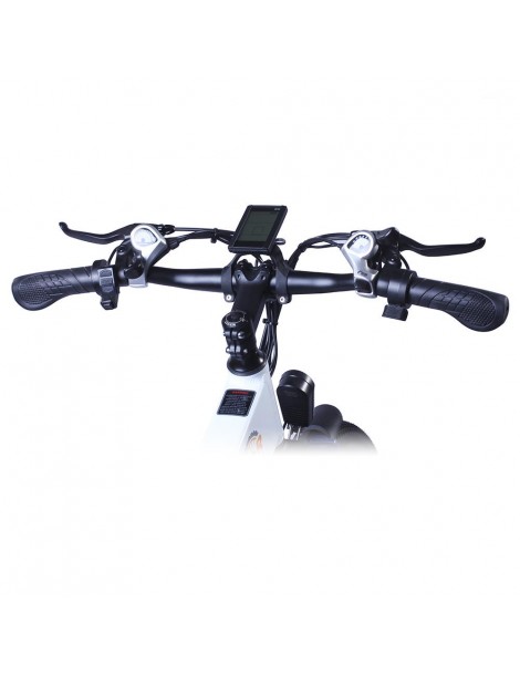 BEZIOR M26 26 Pollici Pneumatici Bicicletta Elettrica Pieghevole - 500W Motore Brushless & 48V 10Ah Batteria - Bianco Consegna Veloce