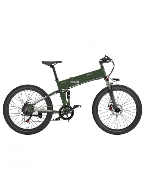 BEZIOR X500 Pro 26 pollici Pneumatici Bicicletta Elettrica Pieghevole 500W Motore - verde militare Affare Del Giorno