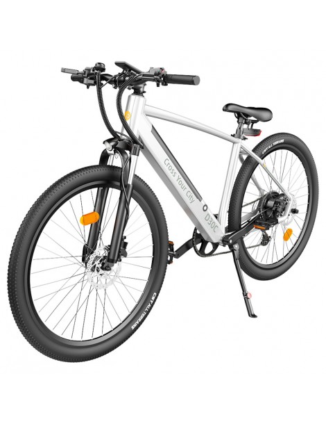 ADO DECE 300C(D30C) Bicicletta Elettrica 27.5in Pneumatico 36V 10.4Ah Batteria 250W Motore Shimano 9 velocità - Argento Prezzo Ridotto