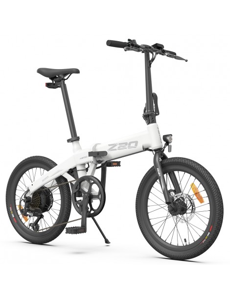HIMO Z20 Max 20" Pneumatici Bici Elettrica Pieghevole Bici da città 250W Motore 36V 10Ah Batteria - Bianco Presa