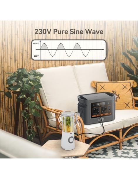 Flashfish QE01D Stazione di alimentazione portatile batteria da 22 4V/20Ah 448Wh uscita CA da 600W Economico
