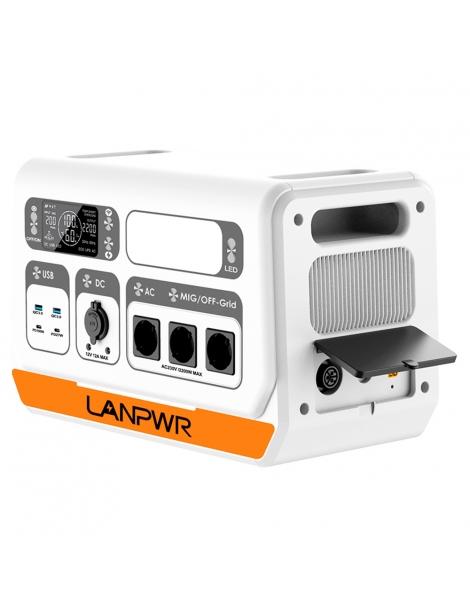 LANPWR 2200PRO Stazione di alimentazione portatile con inverter on-grid supporto 200W/400W/600W/800W - Spina UE Offerte