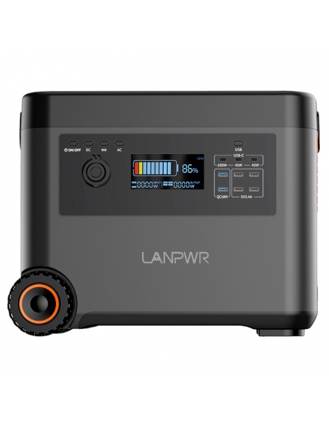 LANPWR Generatore Solare Portatile Da 2160Wh uscita CA da 2500W Vendita Economica