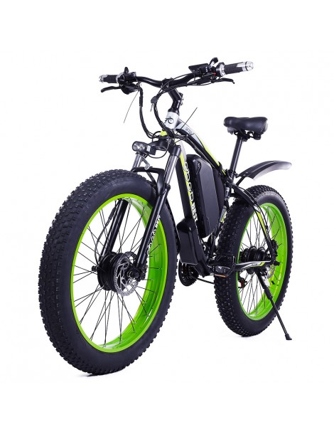 GOGOBEST GF700 26*4.0 Pneumatici Grassi Mountain Bike Elettrica 1000W Motore Brushless 48V 17 5Ah Batteria – Verde Vendita