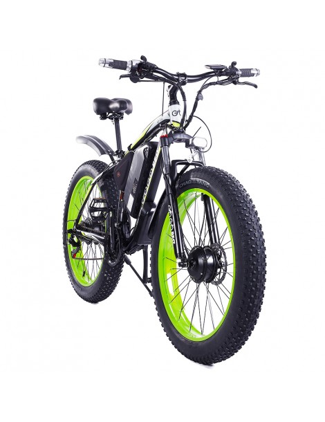 GOGOBEST GF700 26*4.0 Pneumatici Grassi Mountain Bike Elettrica 1000W Motore Brushless 48V 17 5Ah Batteria – Verde Vendita