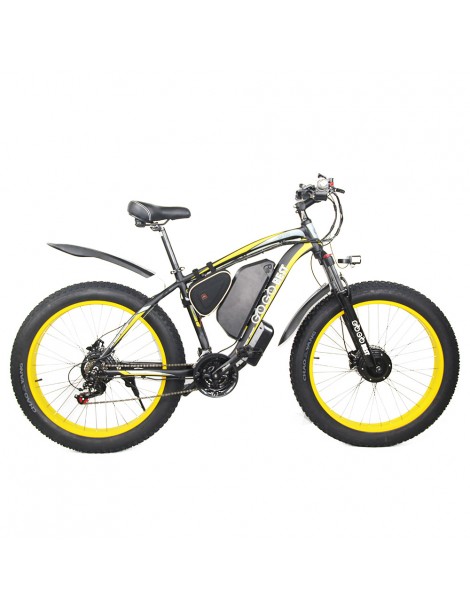 GOGOBEST GF700 26*4.0 Pneumatici Grassi Mountain Bike Elettrica 1000W Motore Brushless 48V 17 5Ah Batteria – Giallo Promozione